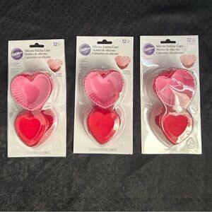 Silicon Heart Mold  3 packs contains 12 molds each pack